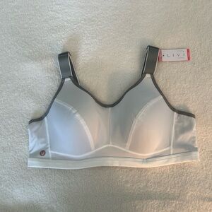 Livi Active White and Gray Sports Bra with Underwire 40c